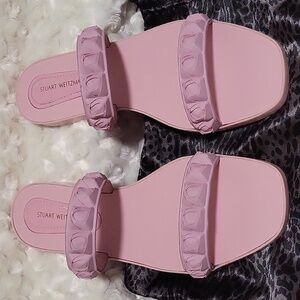 Stuart Weitzman Women's Pink Sandles, Size 10